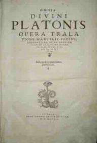 Omnia Divini Platonis Opera Tralatione Marsilii Ficini. Emendatione, et ad Graecum Codicem Collatione Simonis Grynaei, Summa Diligentia Repurgata